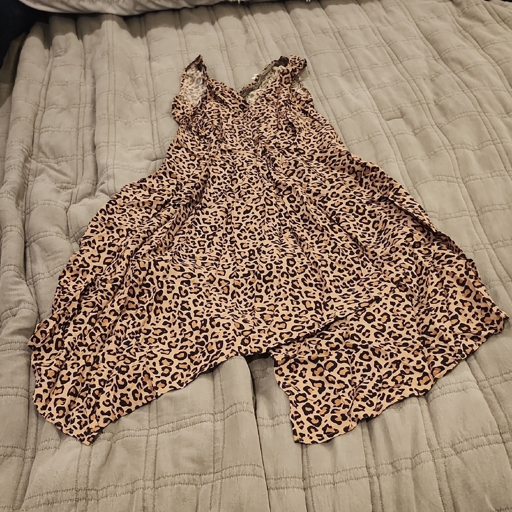 beachlunchlounge Leopard Print Swim Coverup Size S!